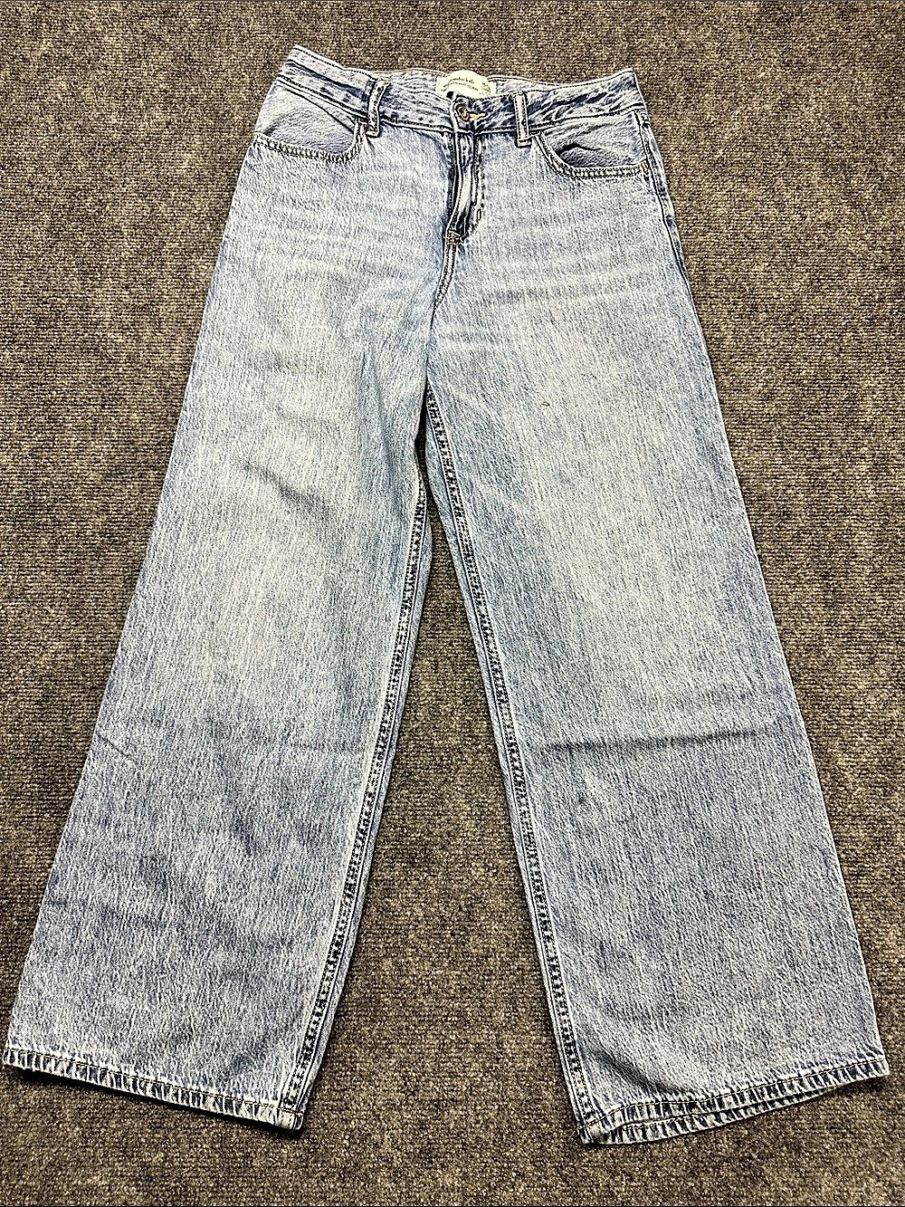 Abercrombie Kids Big Ultra Wide Leg Jean Wide Leg Jeans in Blue Girls 15/16